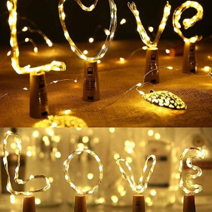 Waterproof & adjustable CORK lights (set-4)